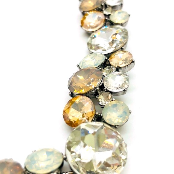 Vintage Crystal Rhinestone Statement Necklace - Picture 13 of 17